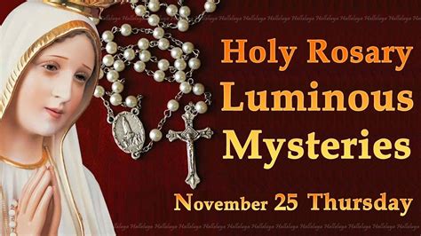 The Luminous Mysteries of the Holy Rosary are traditionally prayed by Catholics all over the world on Thursdays.♥️ SUBSCRIBE here for more Catholic content:h... 